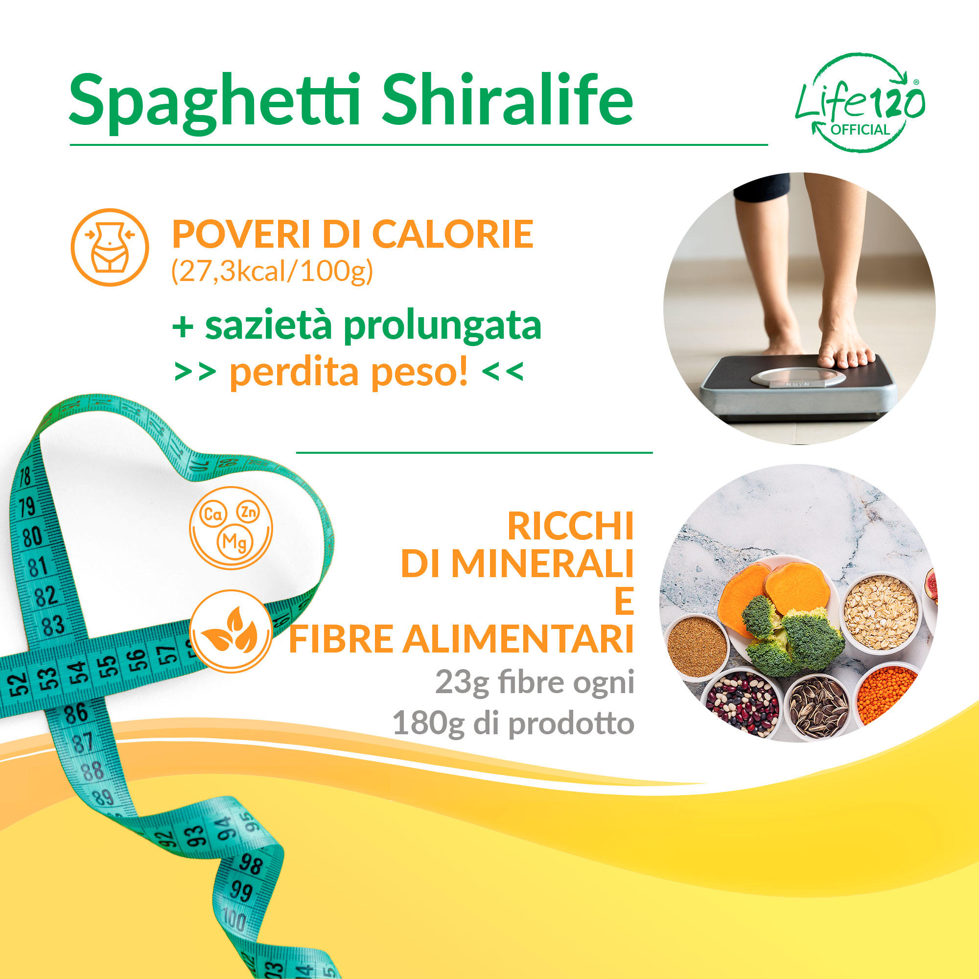 Spaghetti Shiralife 180g — vista 2