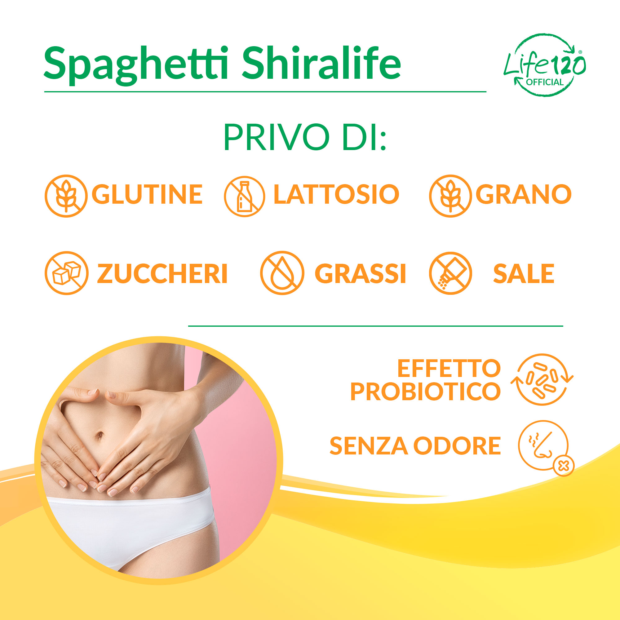 Spaghetti Shiralife 180g — vista 3