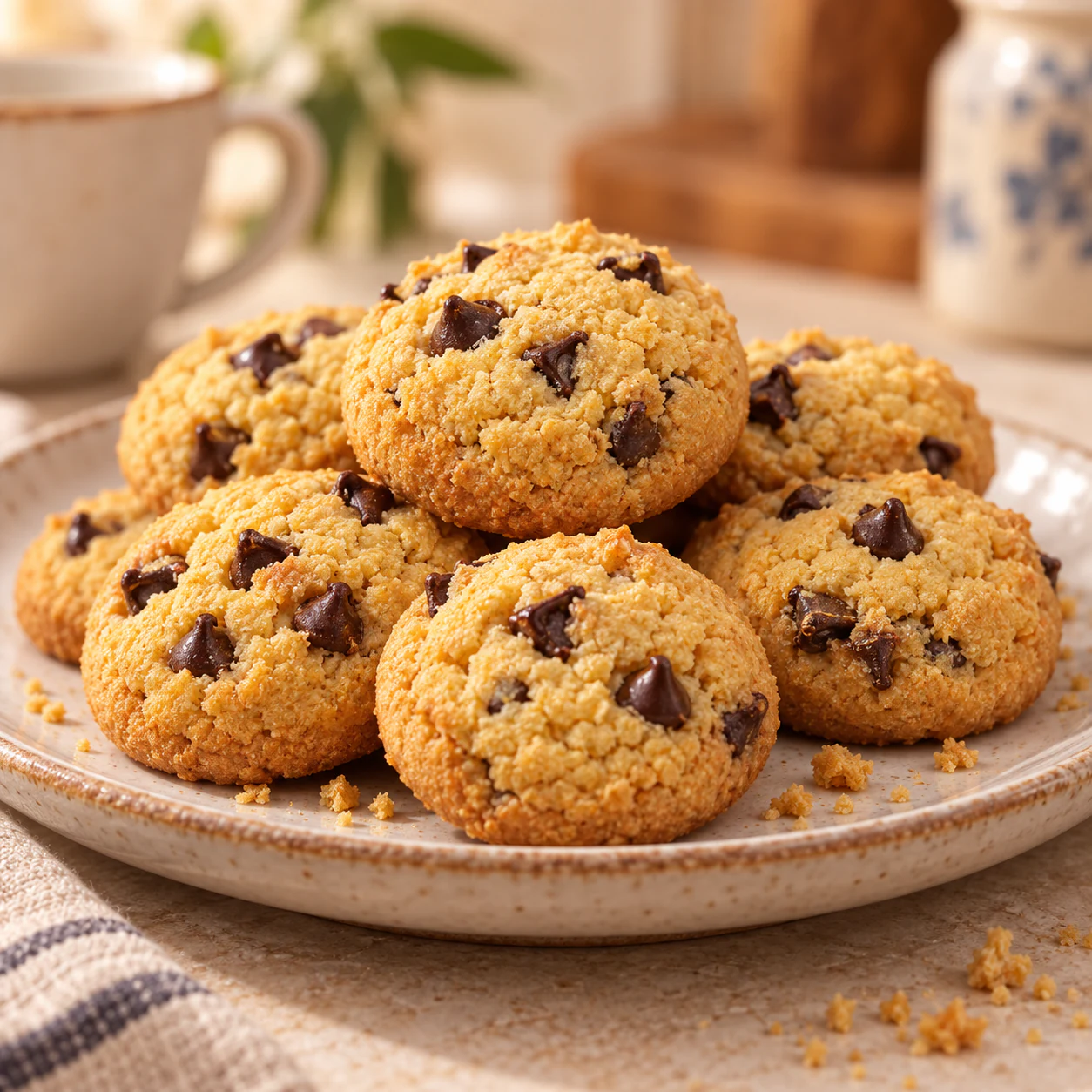 Biscotti delicati con gocce di cioccolato — vista 3