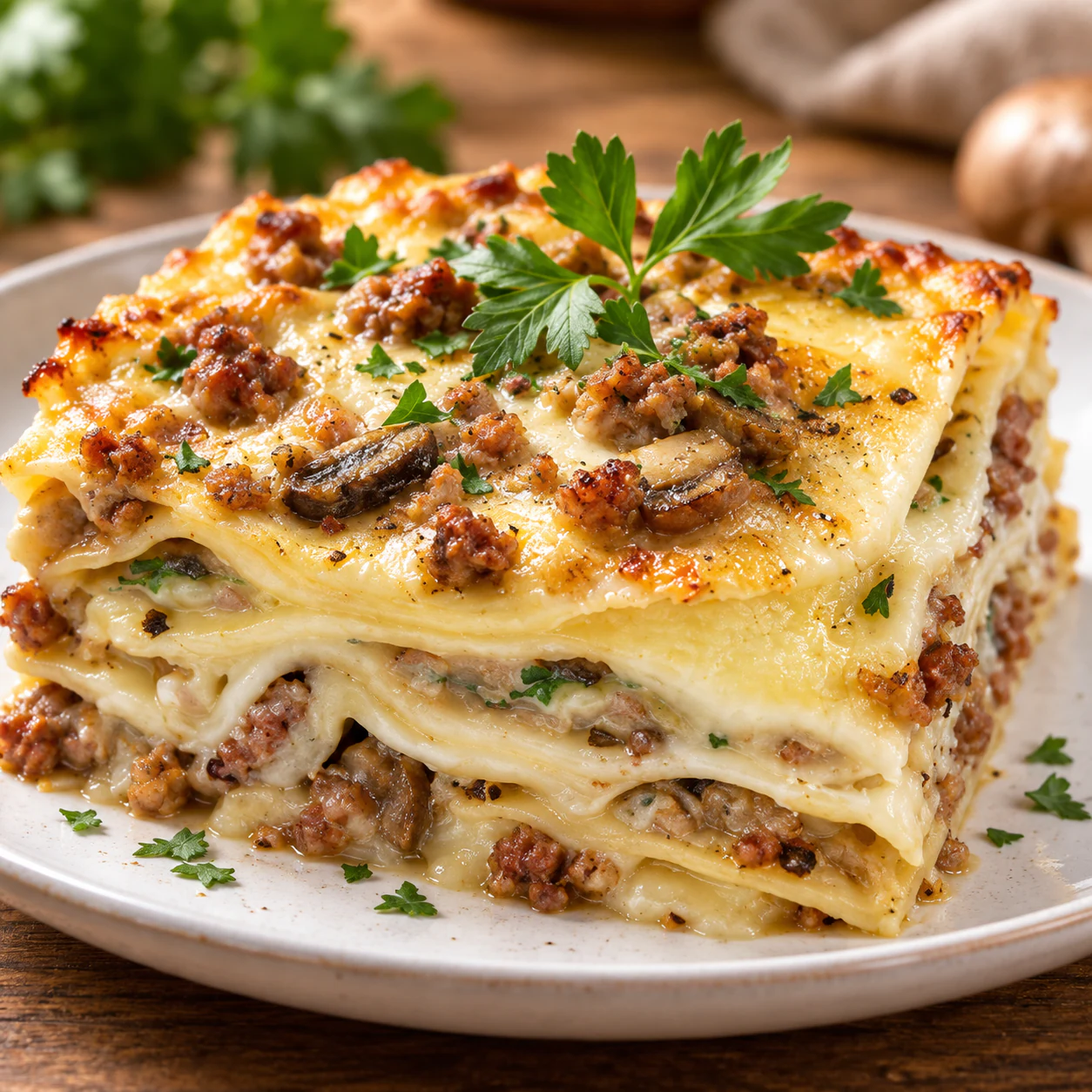 Lasagne con funghi e salsiccia 250g — vista 3